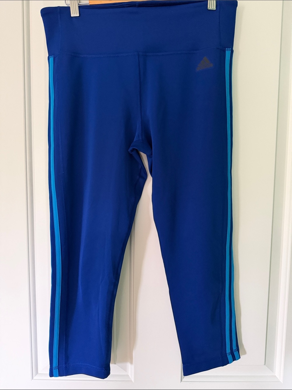 adidas Royal Blue Leggings with blue Stripes size L
